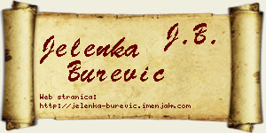 Jelenka Burević vizit kartica